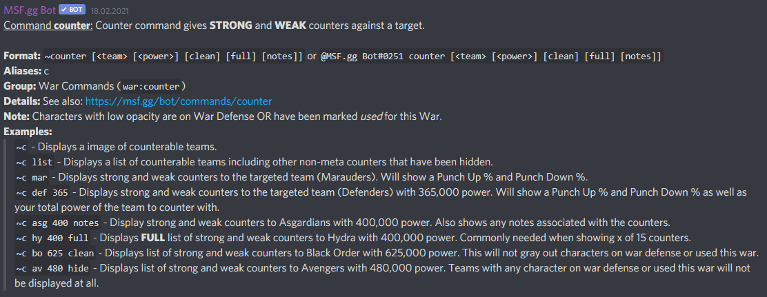 PIC commands counter